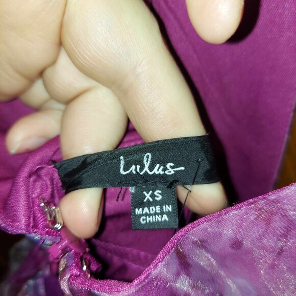 Lulu's Pink and Purple Maxi Dress - Picture 4 of 9